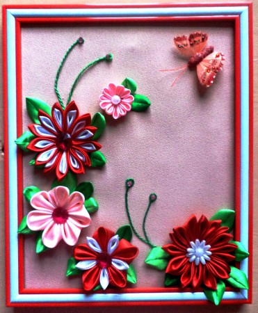 Квітковий розмай (техніка - канзаші)